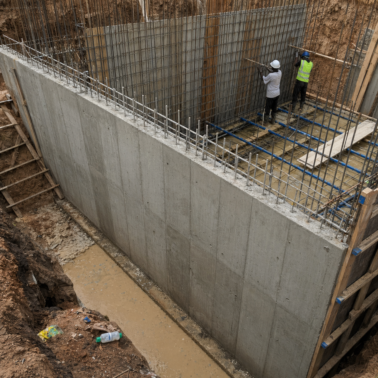 TECHNOBAT — Reinforced concrete retaining walls