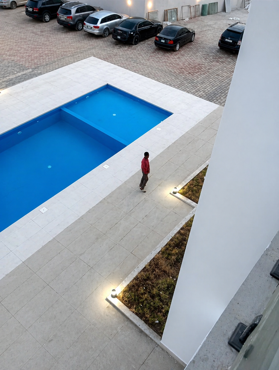 Espace piscine — programme résidentiel TECHNOBAT au Sénégal